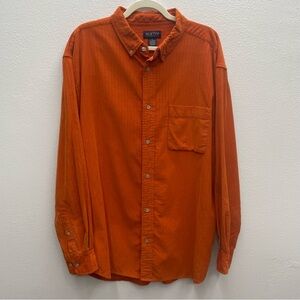 Austin Clothing Co. Burnt Orange 100% Cotton Men's Shirt Size XL